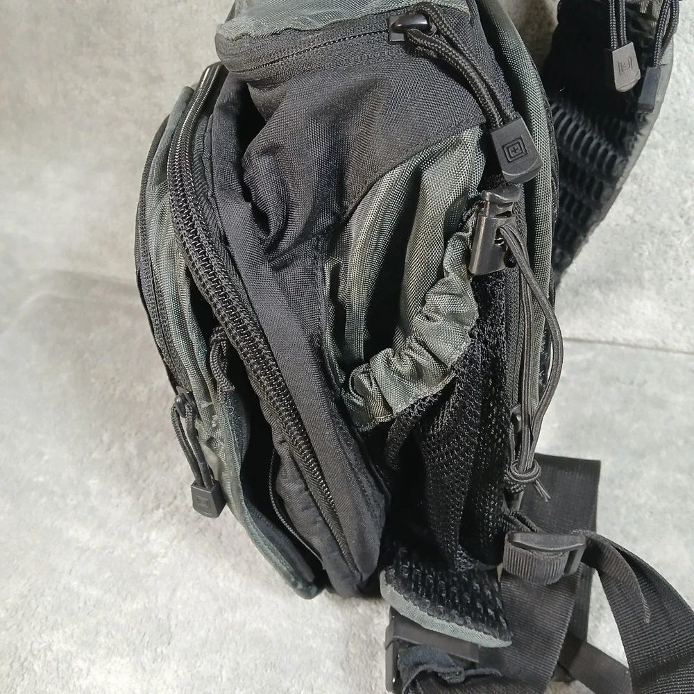 5.11 Tactical PUSH Pack Sling Bag Black Nylon Messenger EDC Bag